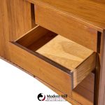 unagusta mid century walnut curved lowboy dresser
