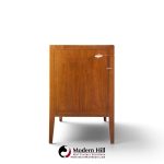 unagusta mid century walnut curved lowboy dresser