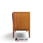 unagusta mid century walnut curved lowboy dresser