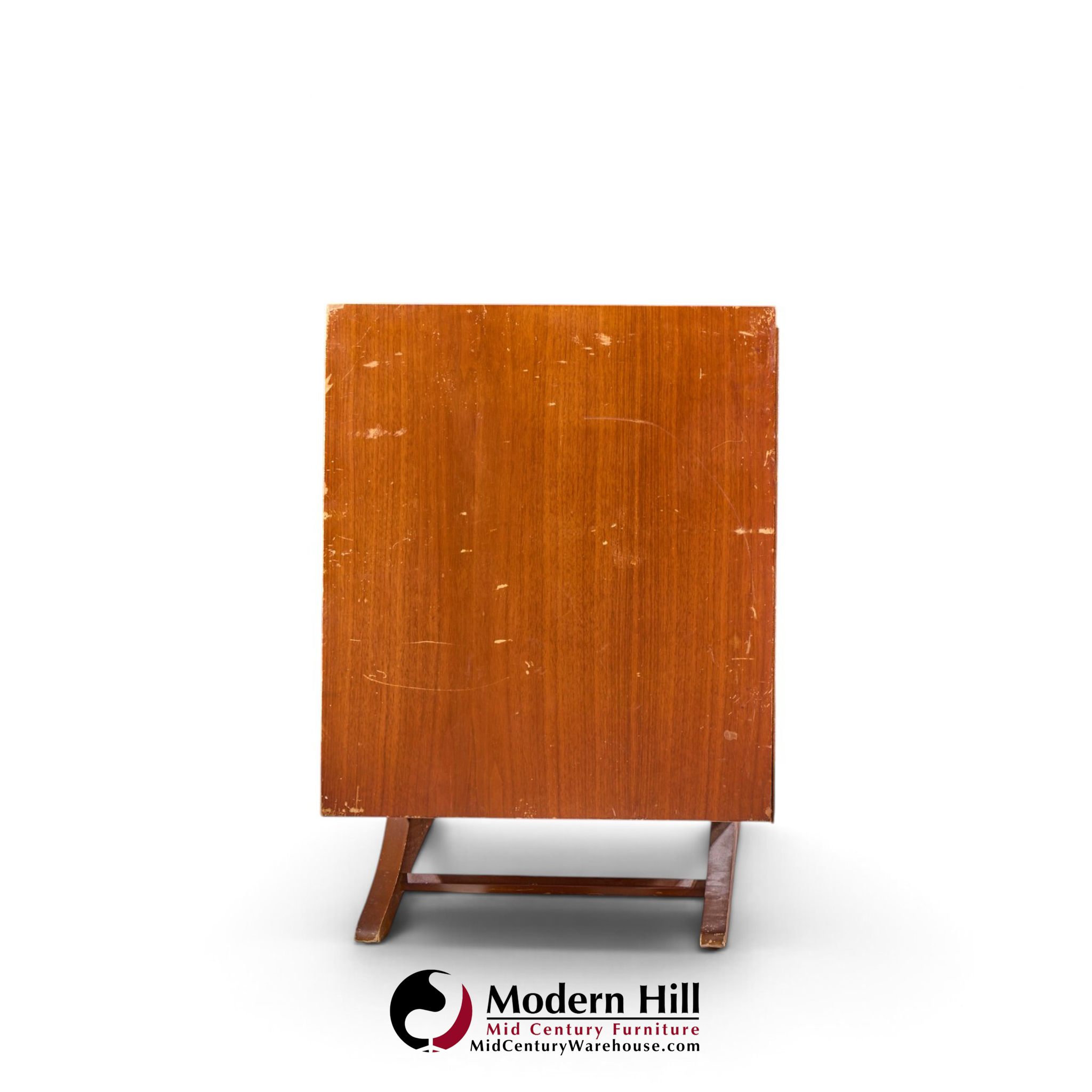 vladimir kagan style mid century walnut lowboy dresser
