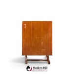 vladimir kagan style mid century walnut lowboy dresser