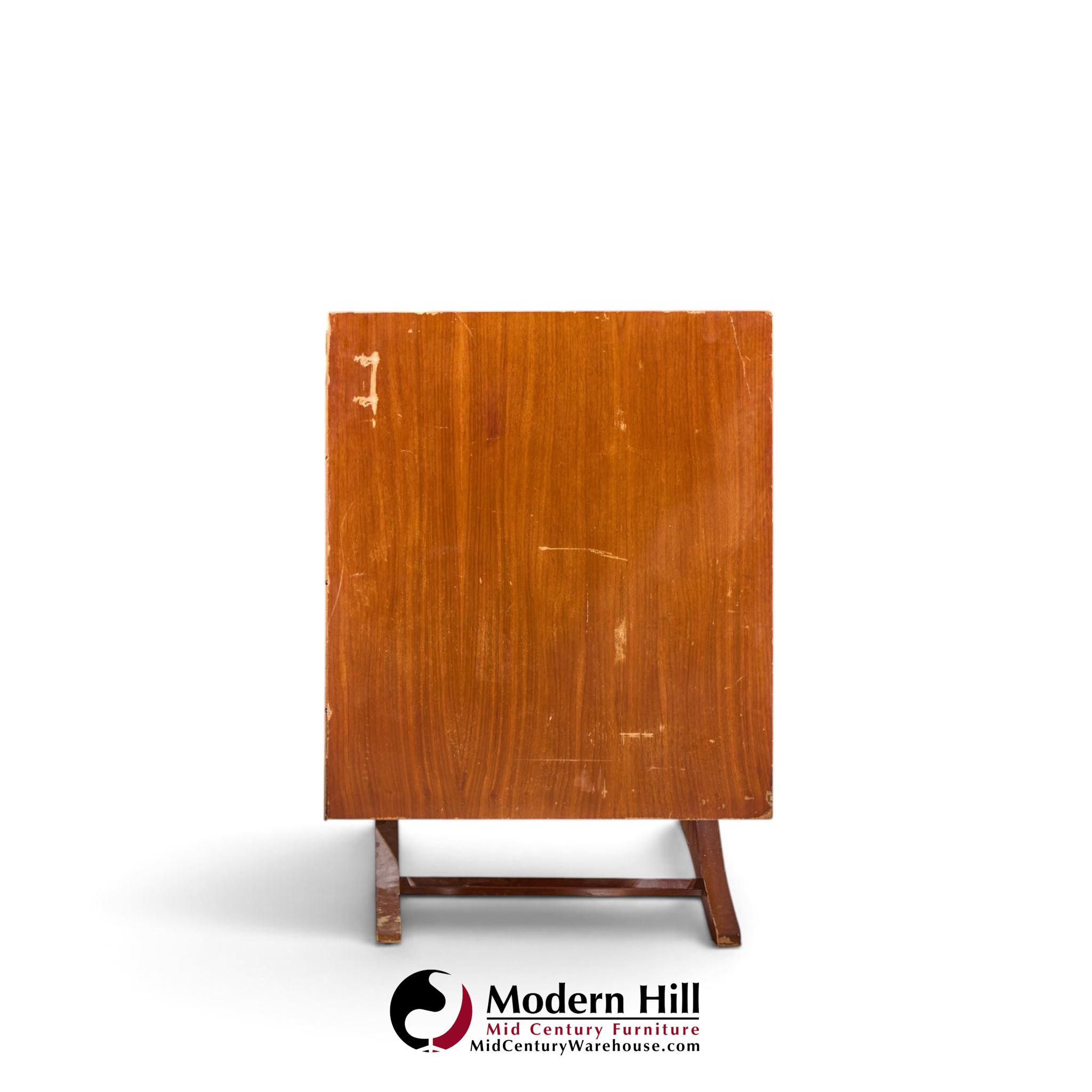 vladimir kagan style mid century walnut lowboy dresser
