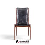 vladimir kagan for dreyfuss vk 101 mid century walnut sling chairs - pair