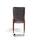 vladimir kagan for dreyfuss vk 101 mid century walnut sling chairs - pair