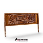 witco style pulaski oceanic mid century king headboard