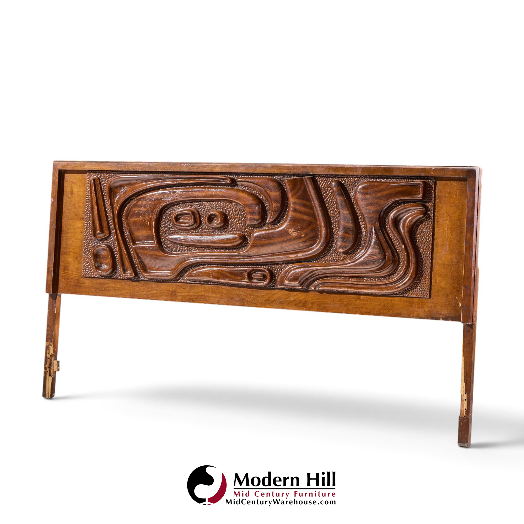 witco style pulaski oceanic mid century king headboard