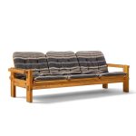 yngve ekström for swedese dymling mid century swedish pine sofa