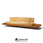 adrian pearsall for craft associates 2006-s mid century walnut sofa