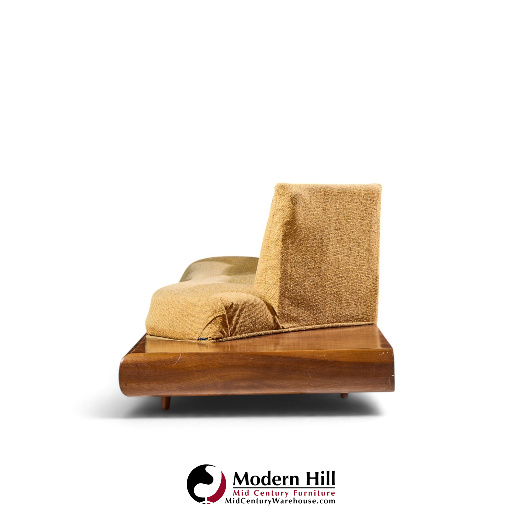 adrian pearsall for craft associates 2006-s mid century walnut sofa