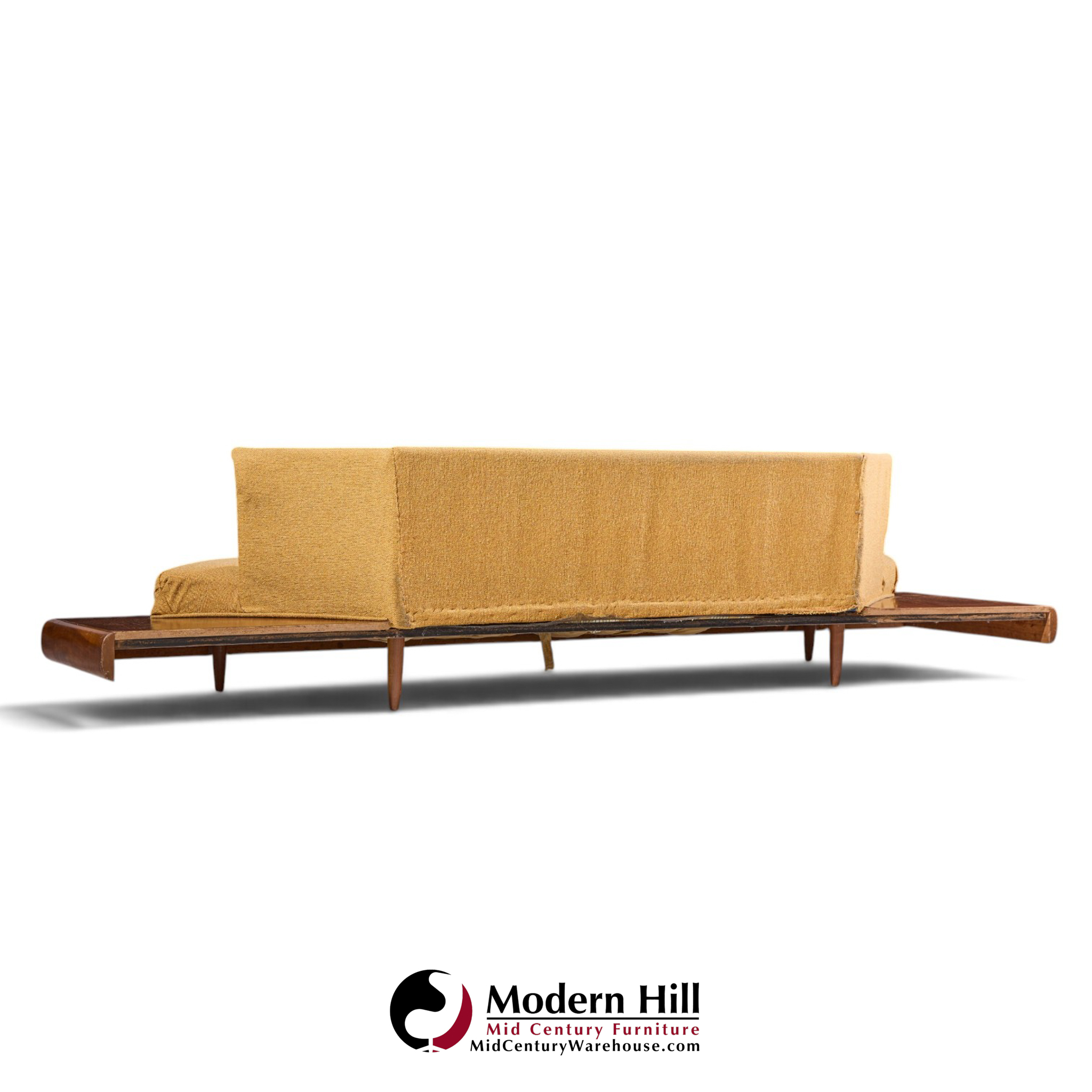 adrian pearsall for craft associates 2006-s mid century walnut sofa