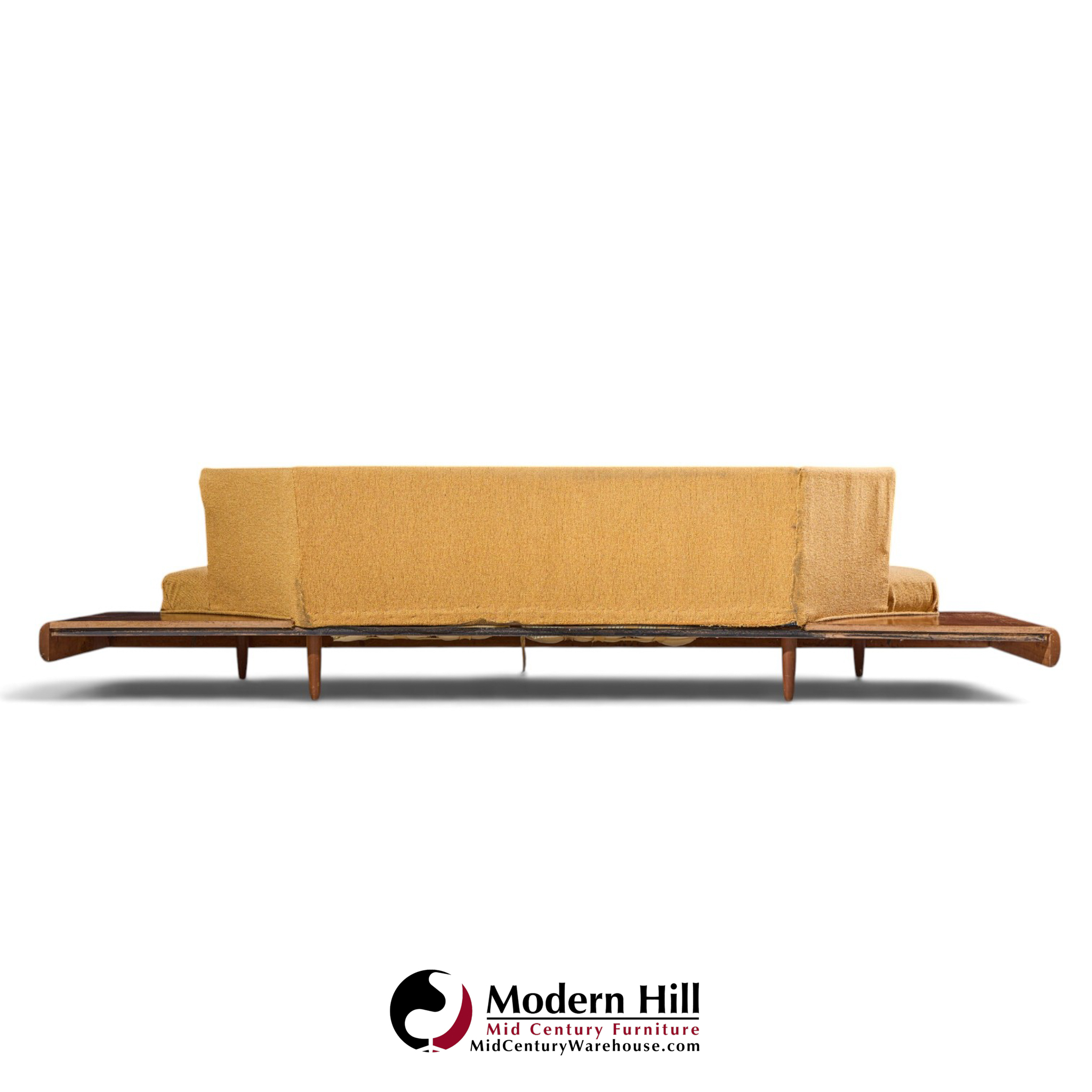 adrian pearsall for craft associates 2006-s mid century walnut sofa