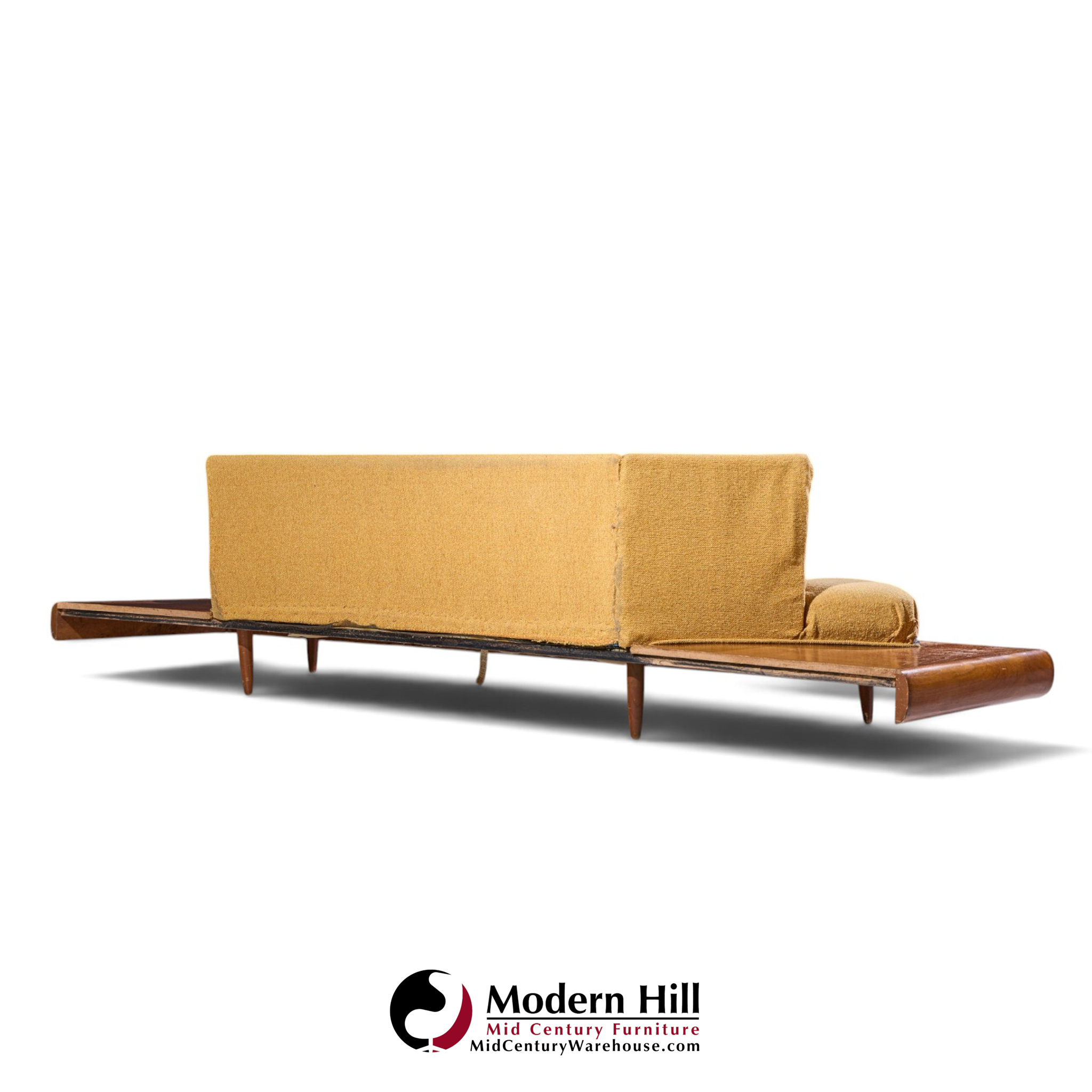 adrian pearsall for craft associates 2006-s mid century walnut sofa