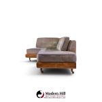 adrian pearsall for craft associates 2300-s mid century walnut boomerang sofa