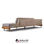 adrian pearsall for craft associates 2300-s mid century walnut boomerang sofa