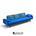 adrian pearsall for craft associates 2408-s mid century walnut gondola sofa