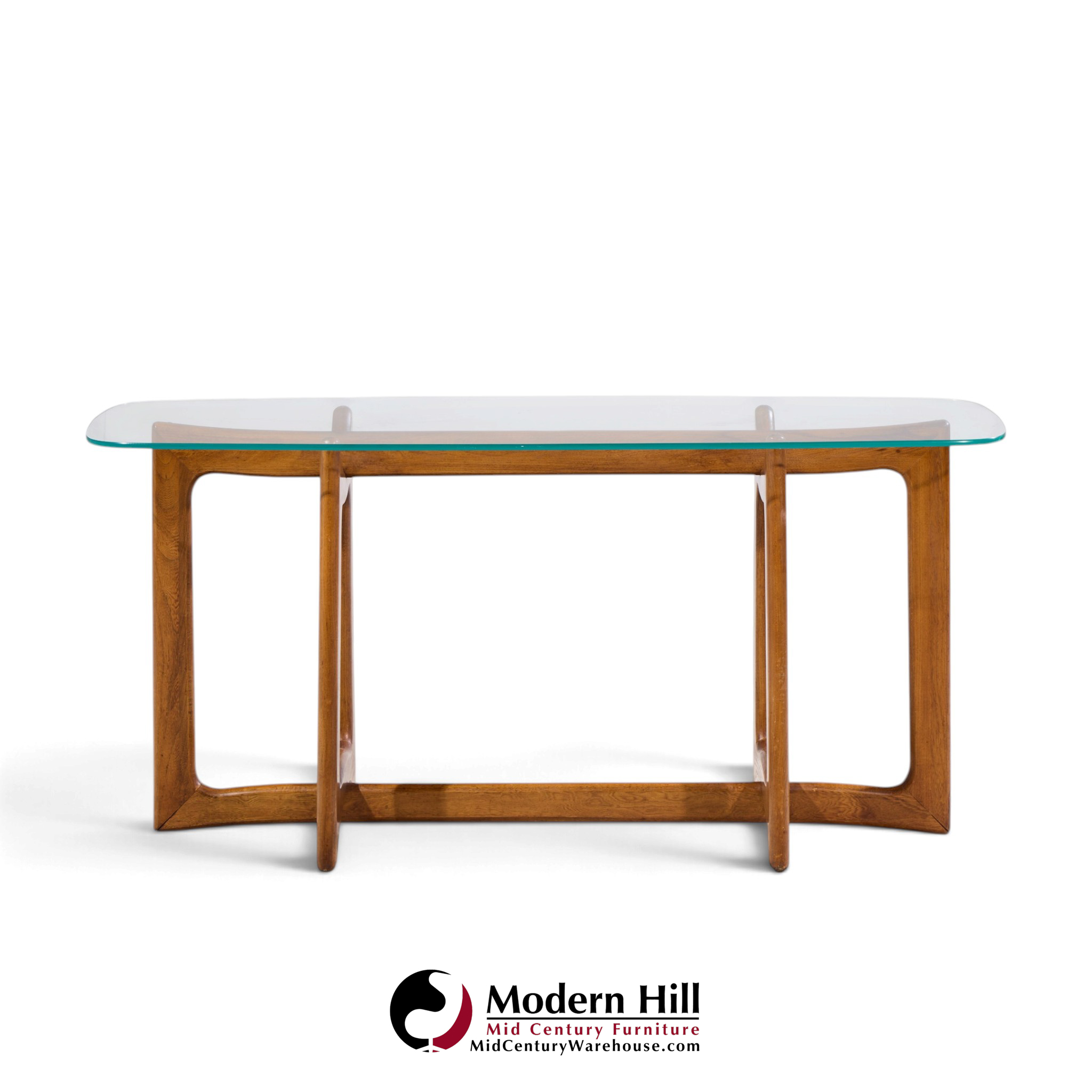 adrian pearsall for craft associates mid century sculptural walnut console table