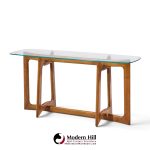 adrian pearsall for craft associates mid century sculptural walnut console table