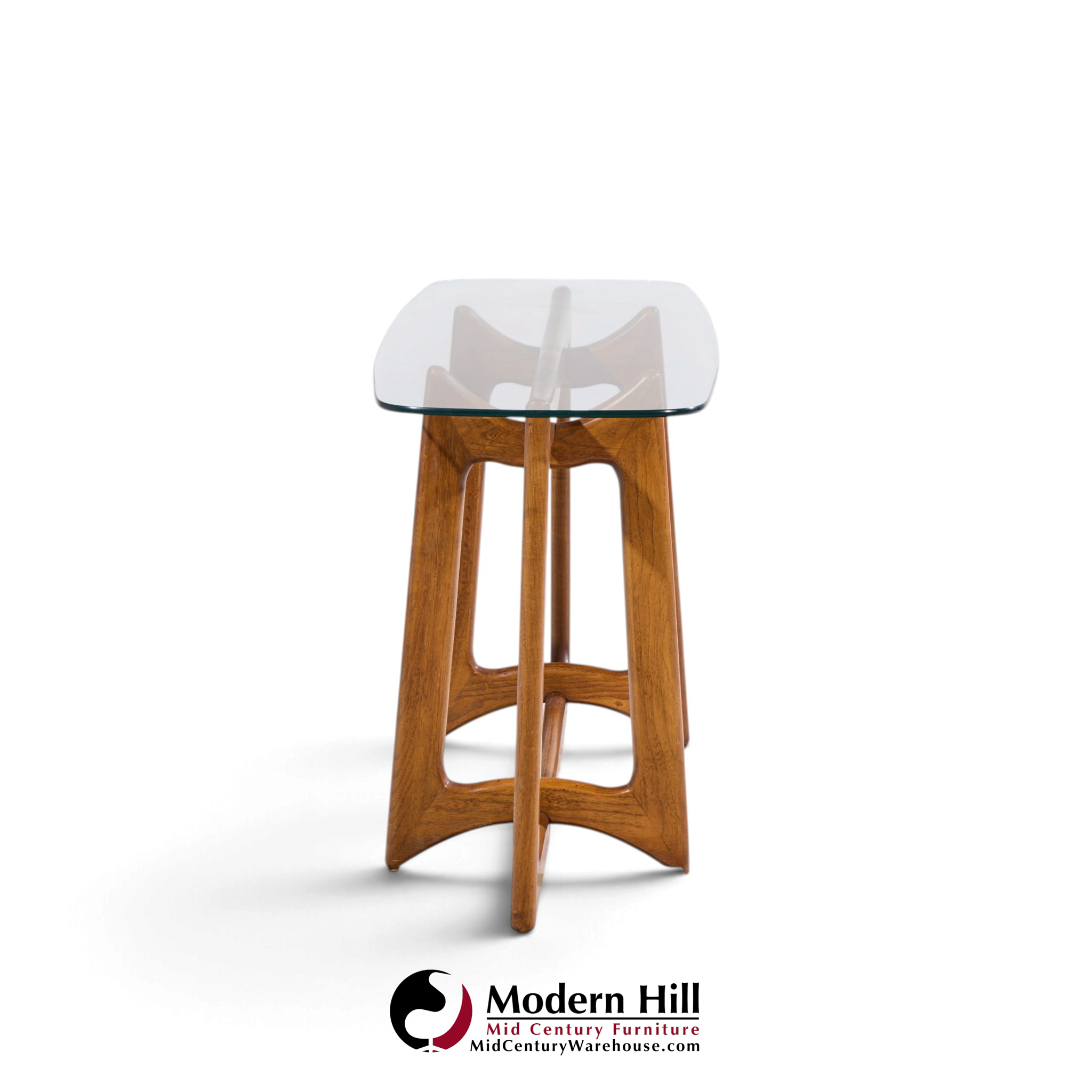 adrian pearsall for craft associates mid century sculptural walnut console table