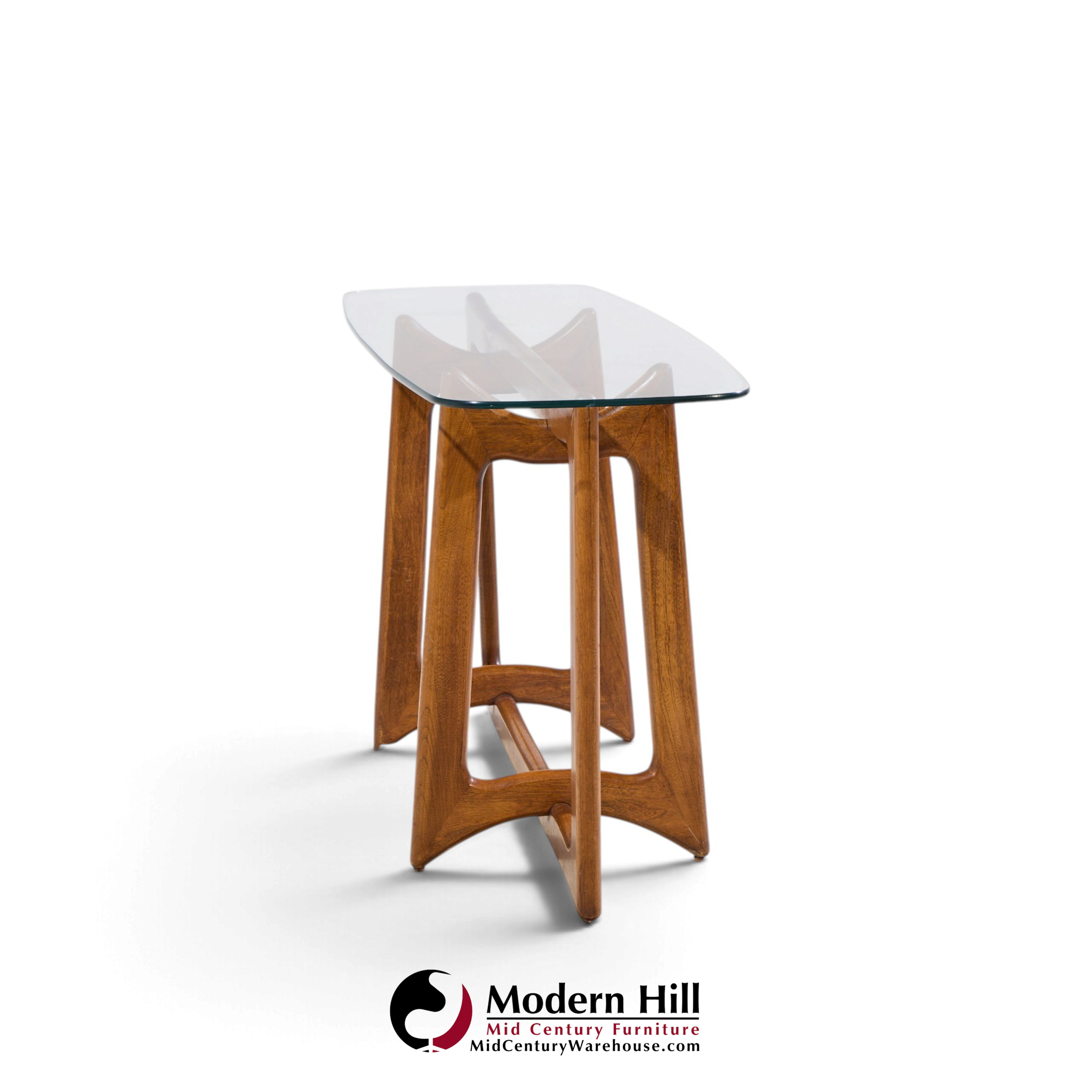 adrian pearsall for craft associates mid century sculptural walnut console table