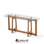adrian pearsall for craft associates mid century sculptural walnut console table