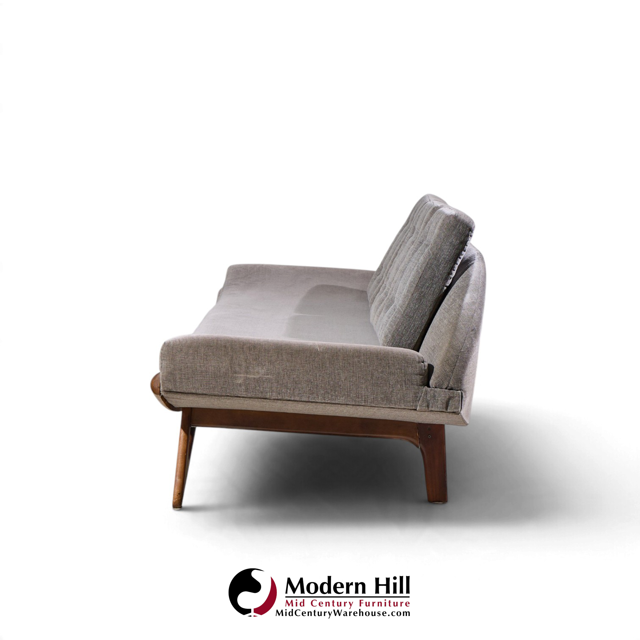 adrian pearsall for craft associates mid century walnut gondola sofa