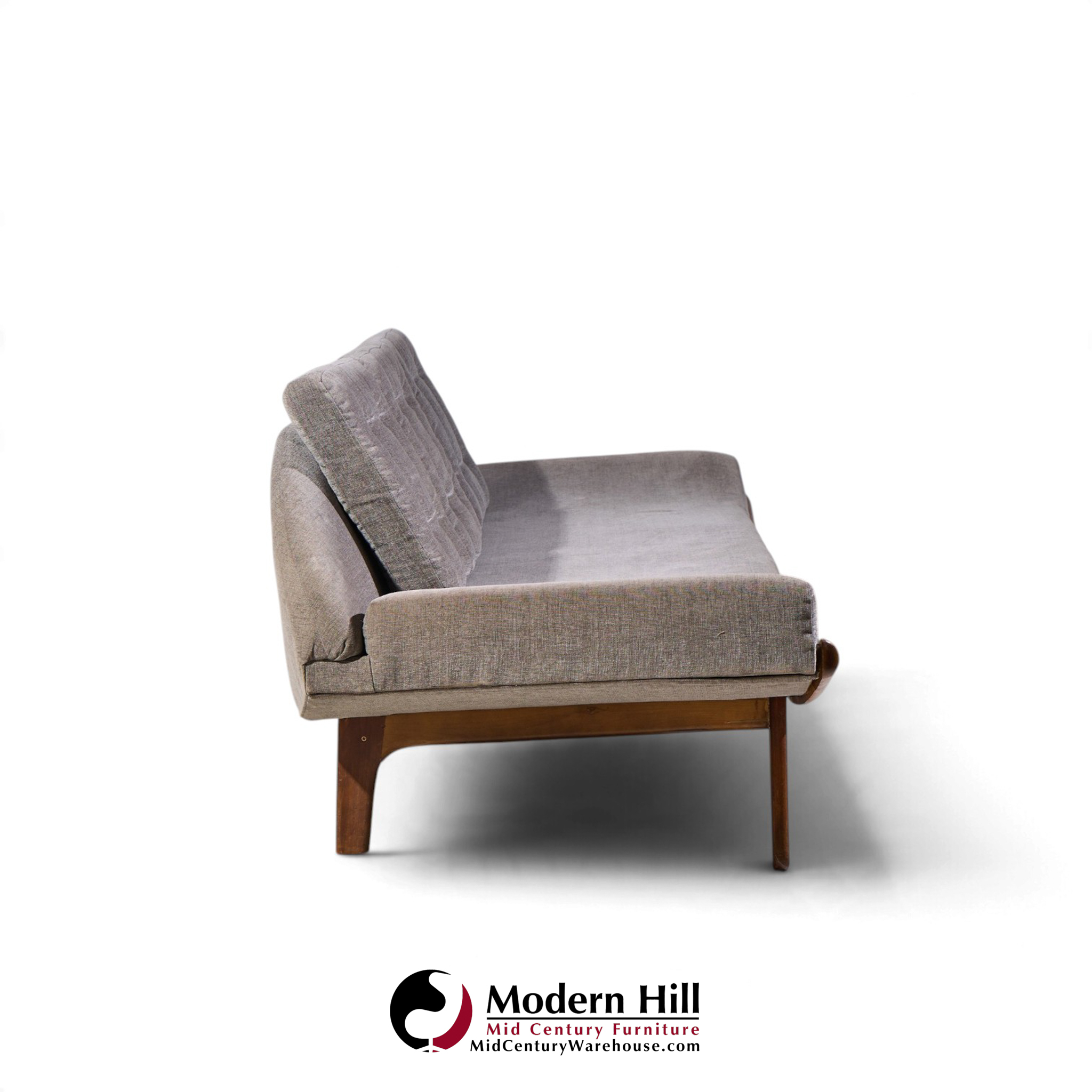 adrian pearsall for craft associates mid century walnut gondola sofa