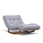 adrian pearsall for craft associates mid century walnut rocking wave chaise lounge chair
