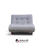 adrian pearsall for craft associates mid century walnut rocking wave chaise lounge chair