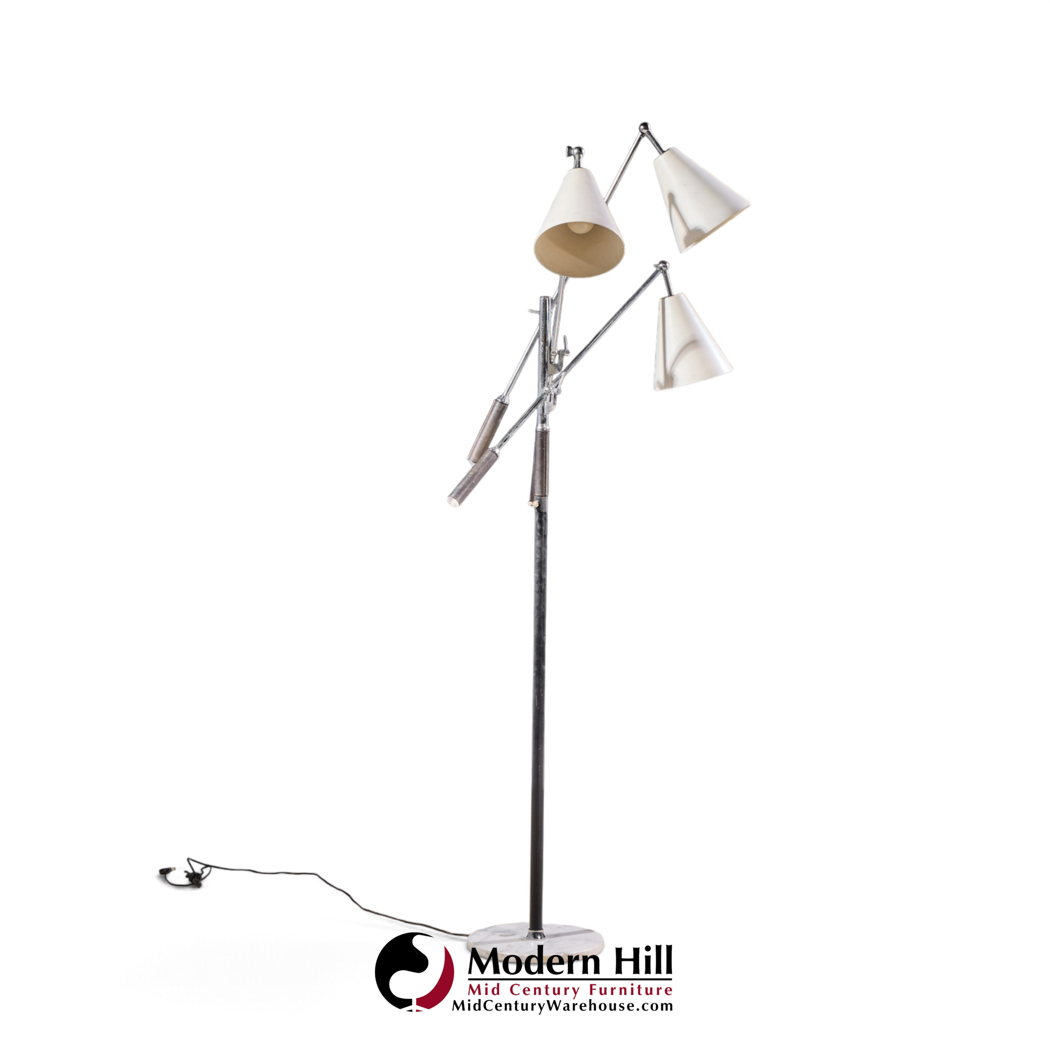 angelo lelli for arredoluce triennial mid century italian floor lamp