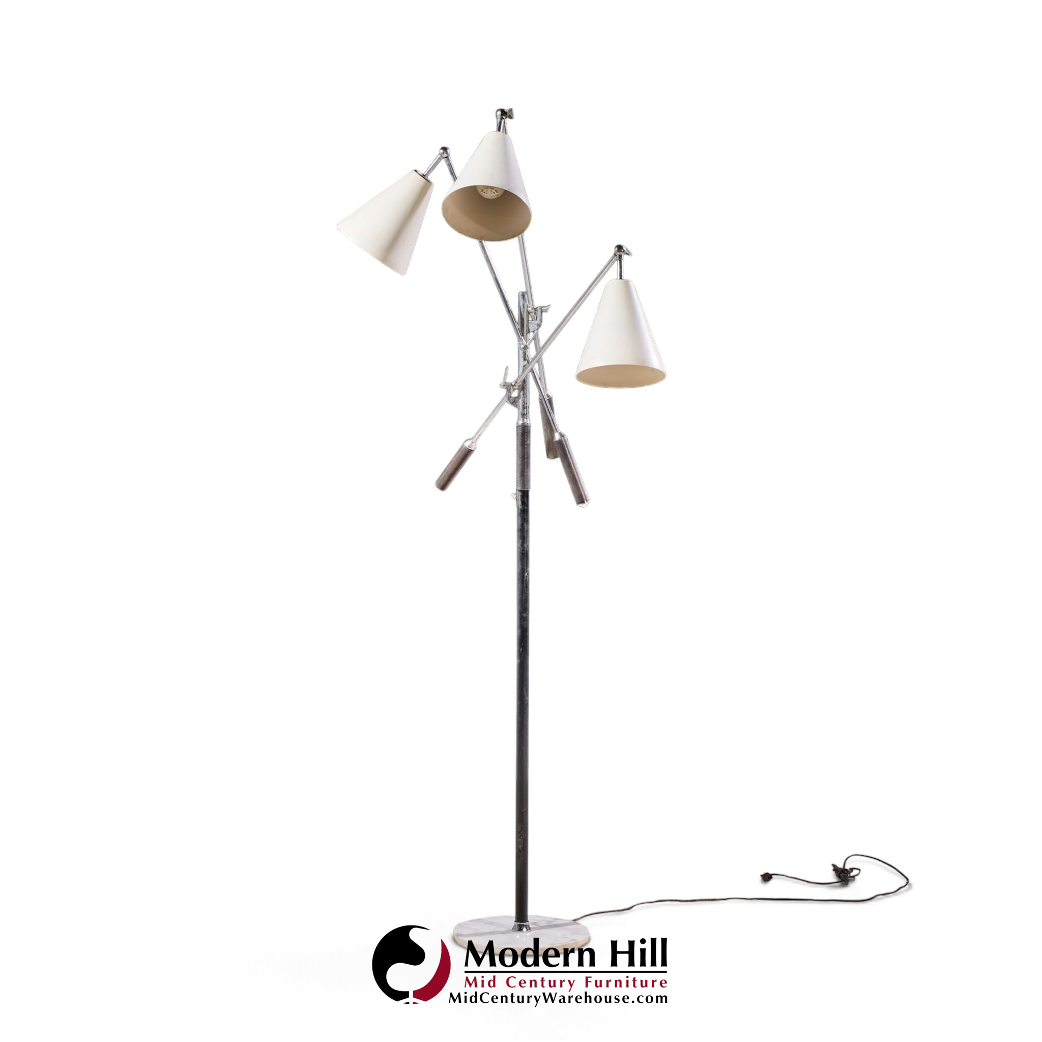 angelo lelli for arredoluce triennial mid century italian floor lamp