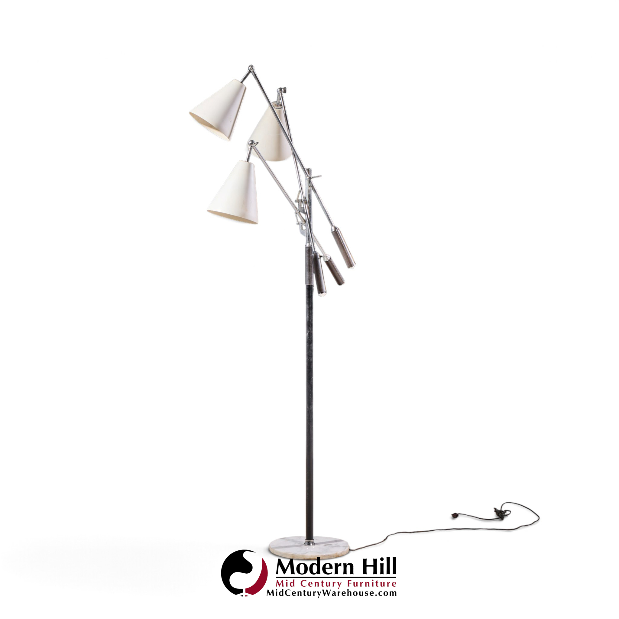 angelo lelli for arredoluce triennial mid century italian floor lamp