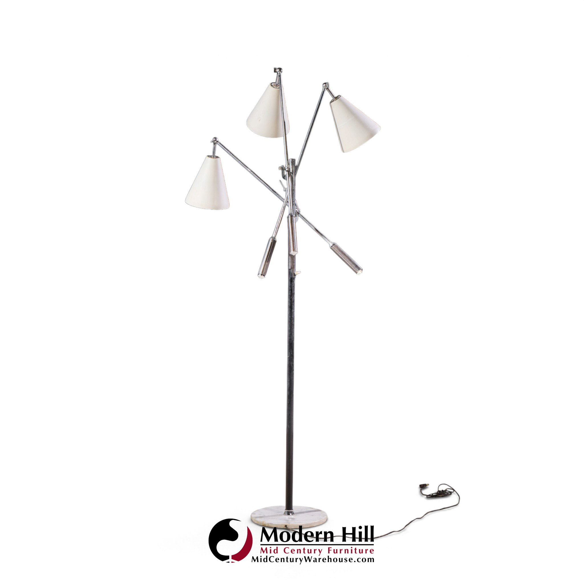 angelo lelli for arredoluce triennial mid century italian floor lamp
