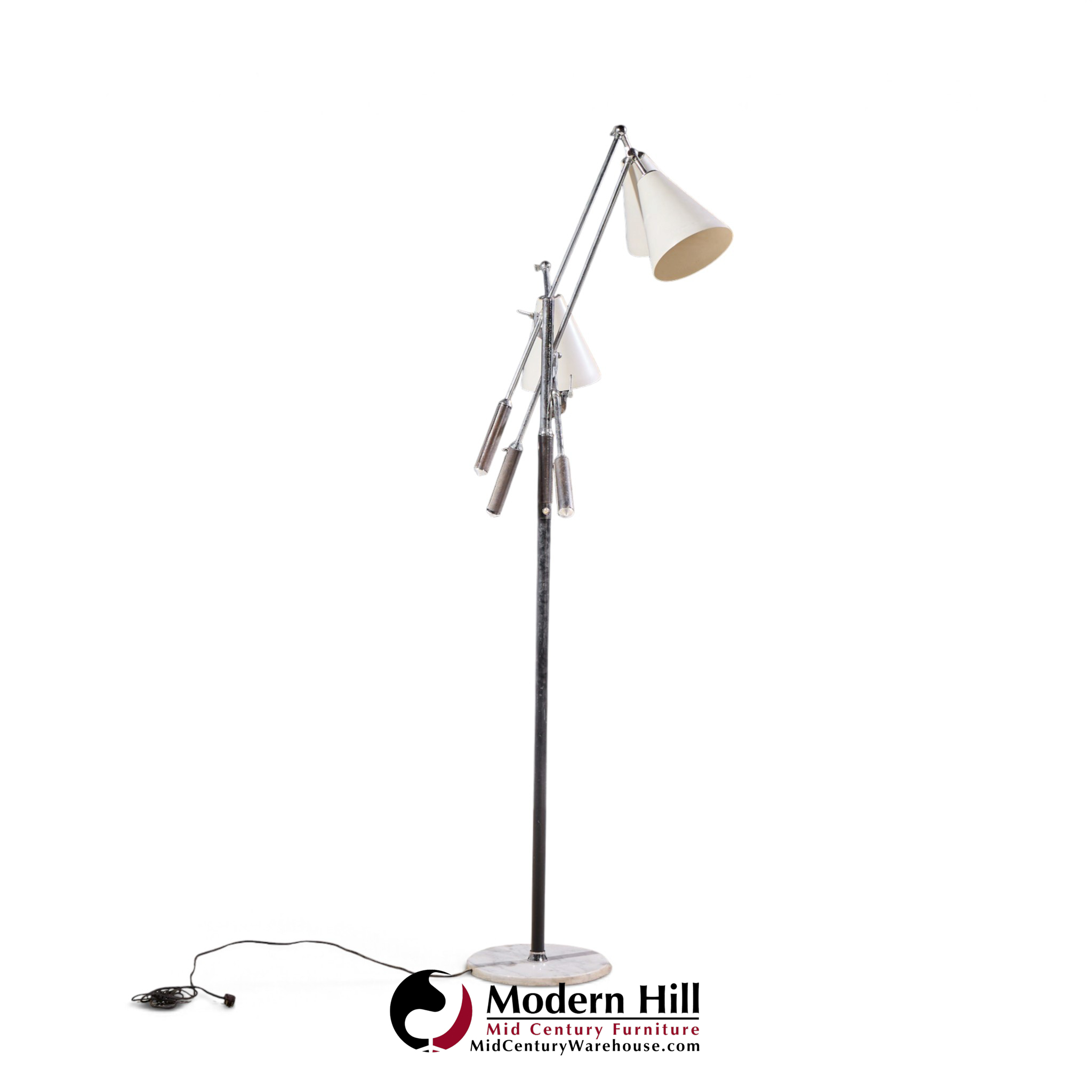 angelo lelli for arredoluce triennial mid century italian floor lamp
