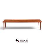arne vodder style mid century danish teak coffee table