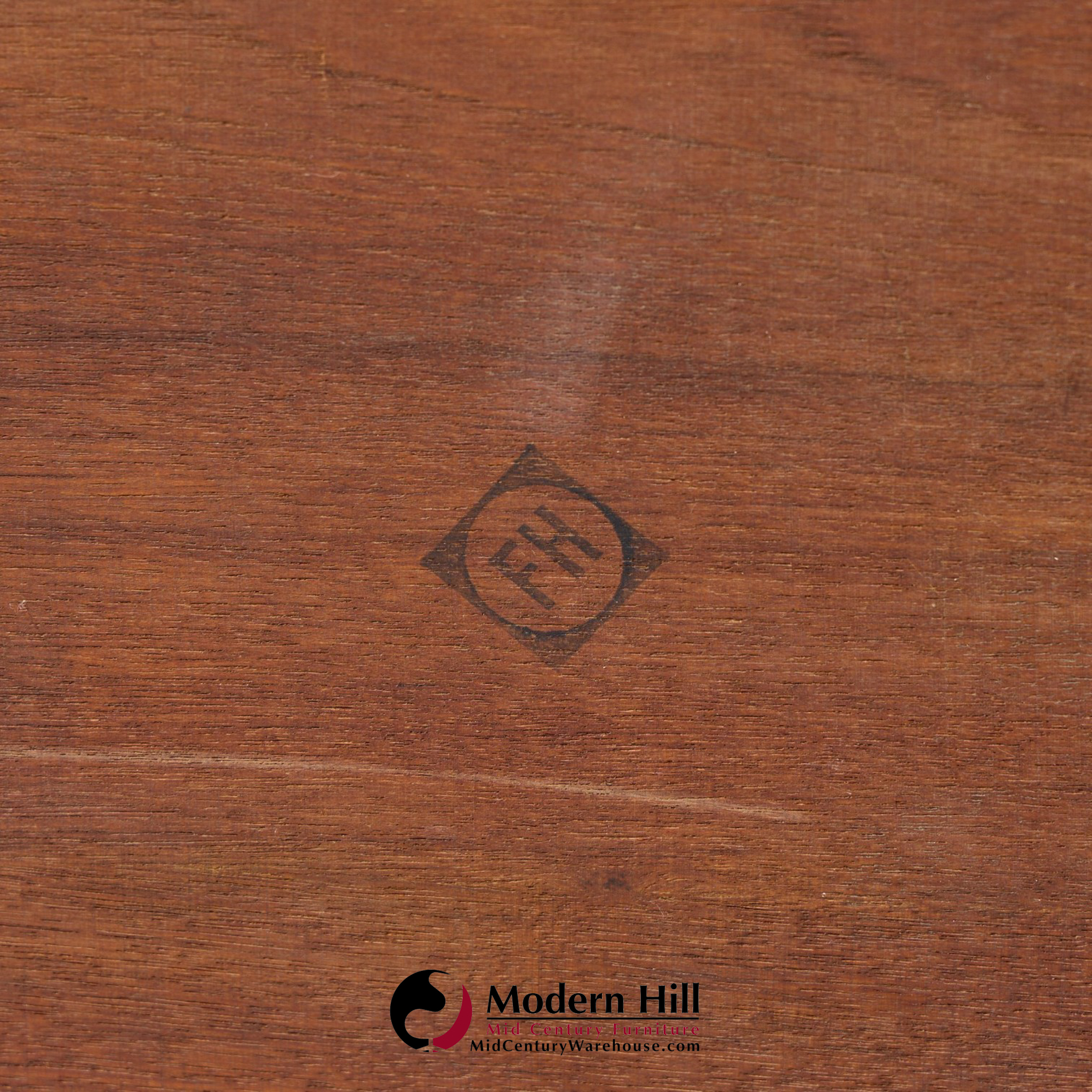 arne vodder style mid century danish teak coffee table