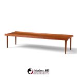arne vodder style mid century danish teak coffee table