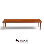 arne vodder style mid century danish teak coffee table