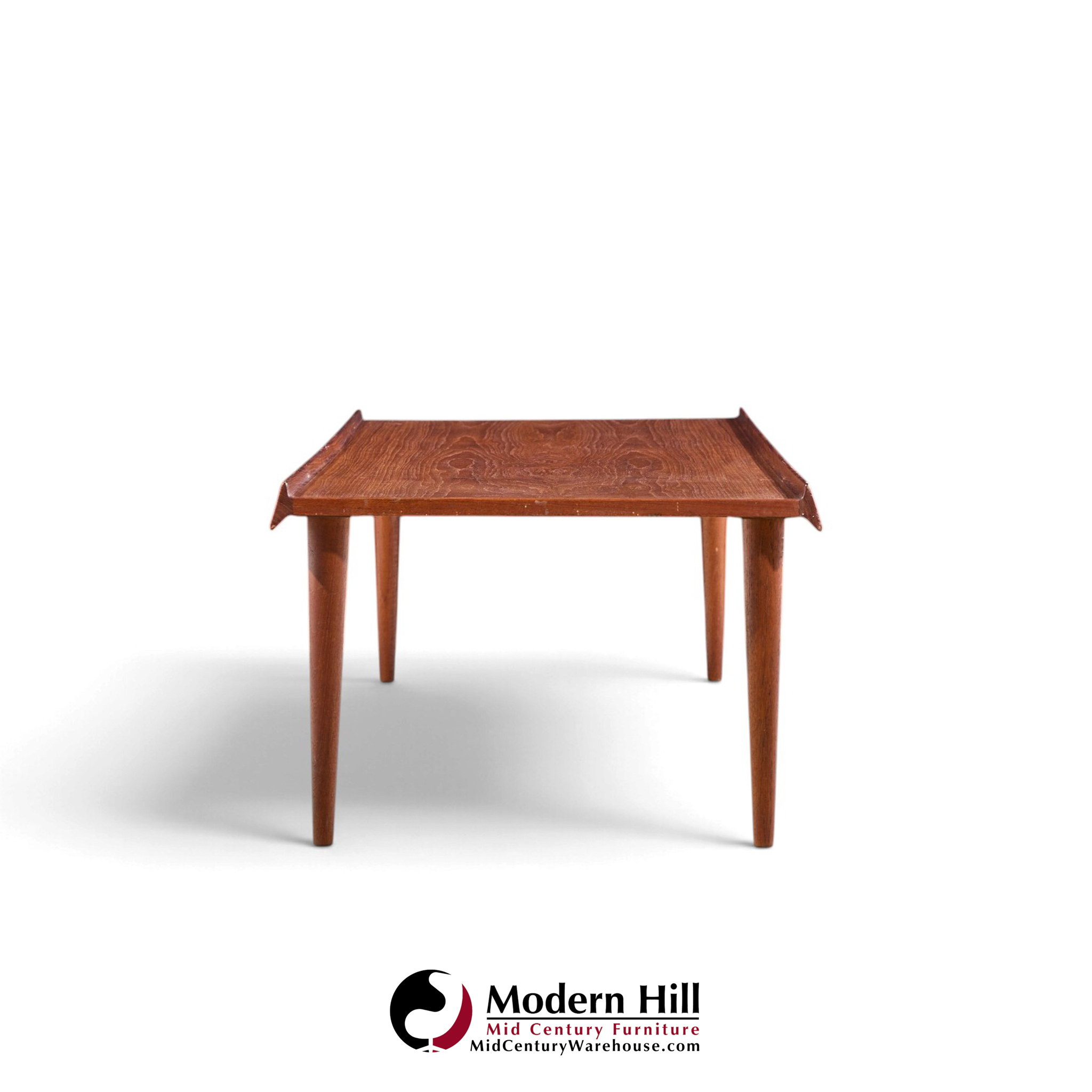 arne vodder style mid century danish teak coffee table