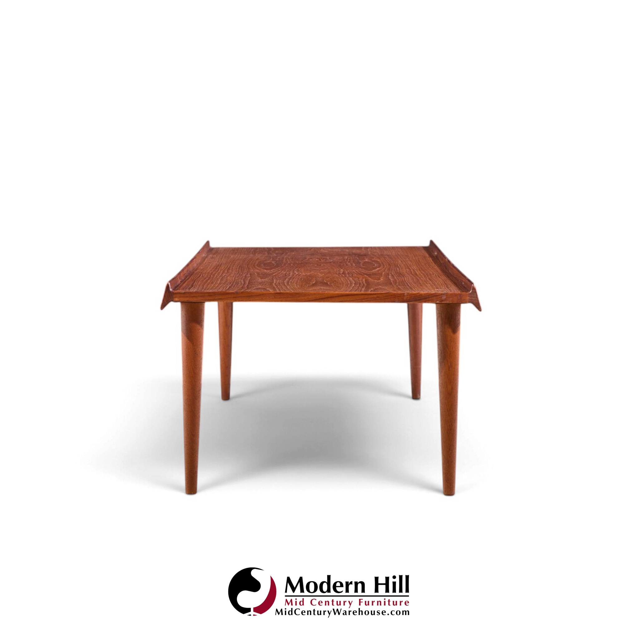 arne vodder style mid century danish teak coffee table