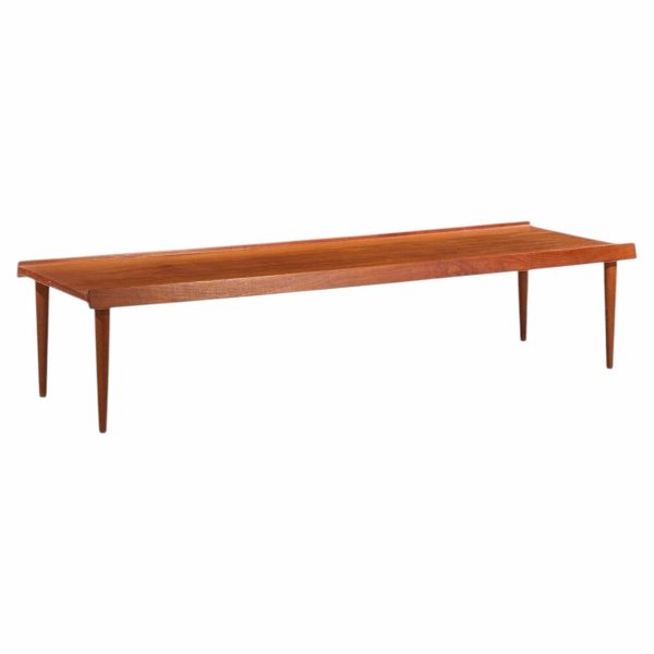 arne vodder style mid century danish teak coffee table