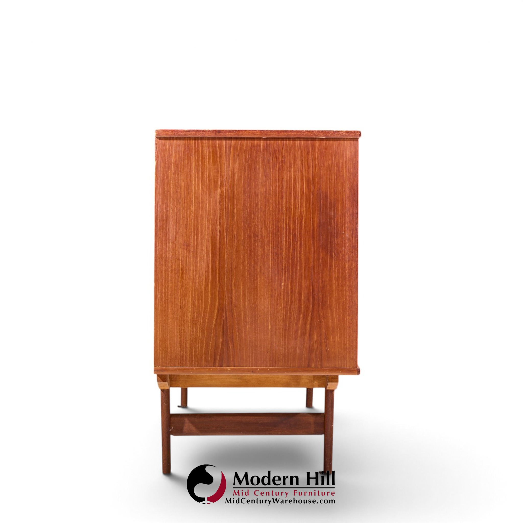 arne vodder style mid century danish teak sliding door credenza