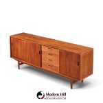 arne vodder style mid century danish teak sliding door credenza