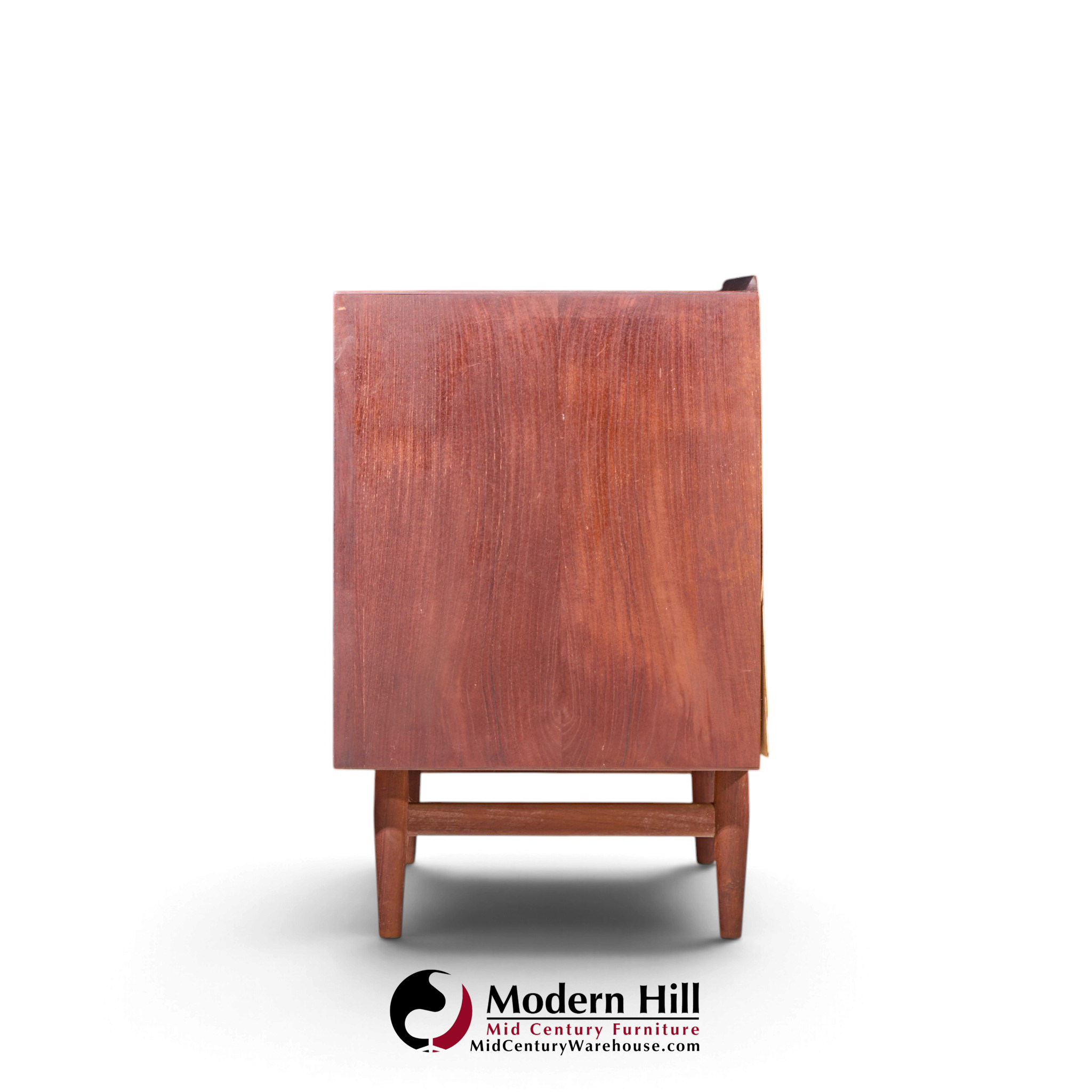 arne vodder for sibast mid century danish teak tambour door cabinet credenza