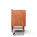 arne vodder for sibast mid century danish teak tambour door cabinet credenza