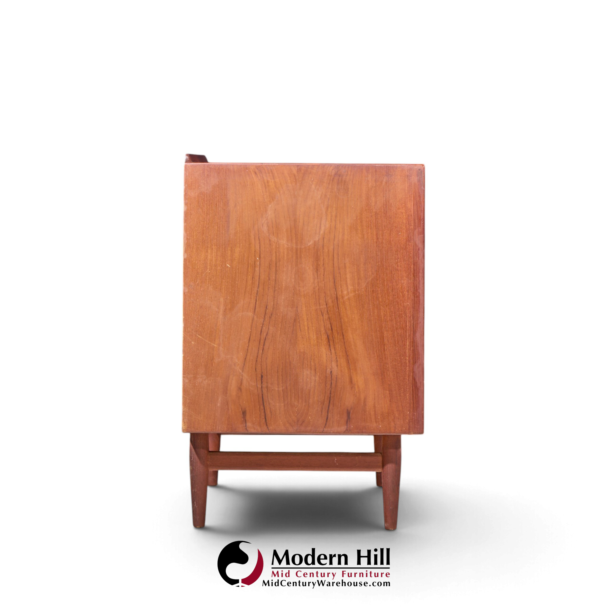 arne vodder for sibast mid century danish teak tambour door cabinet credenza