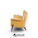ben seibel mid century walnut gala sofa