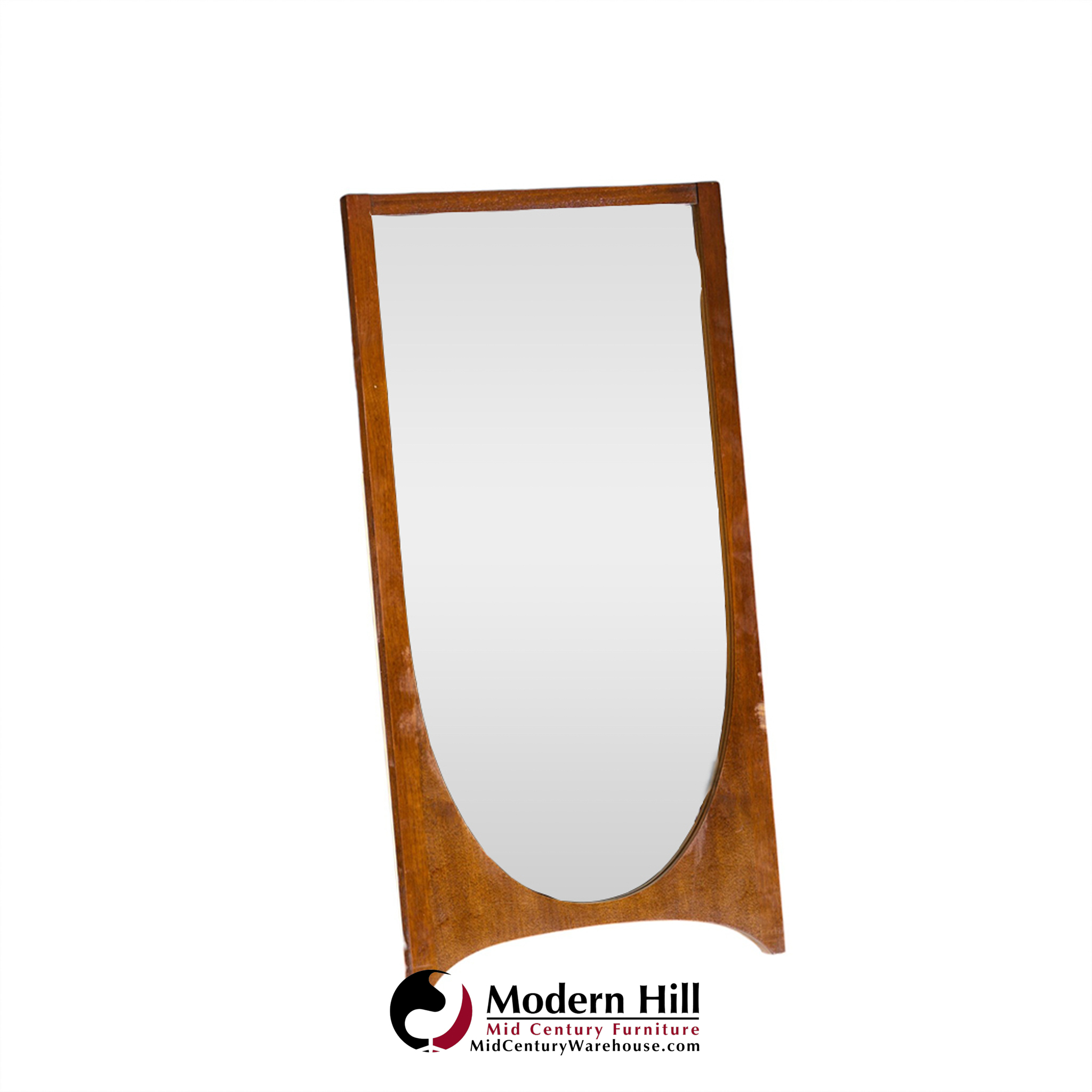 broyhill brasilia mid century walnut mirror