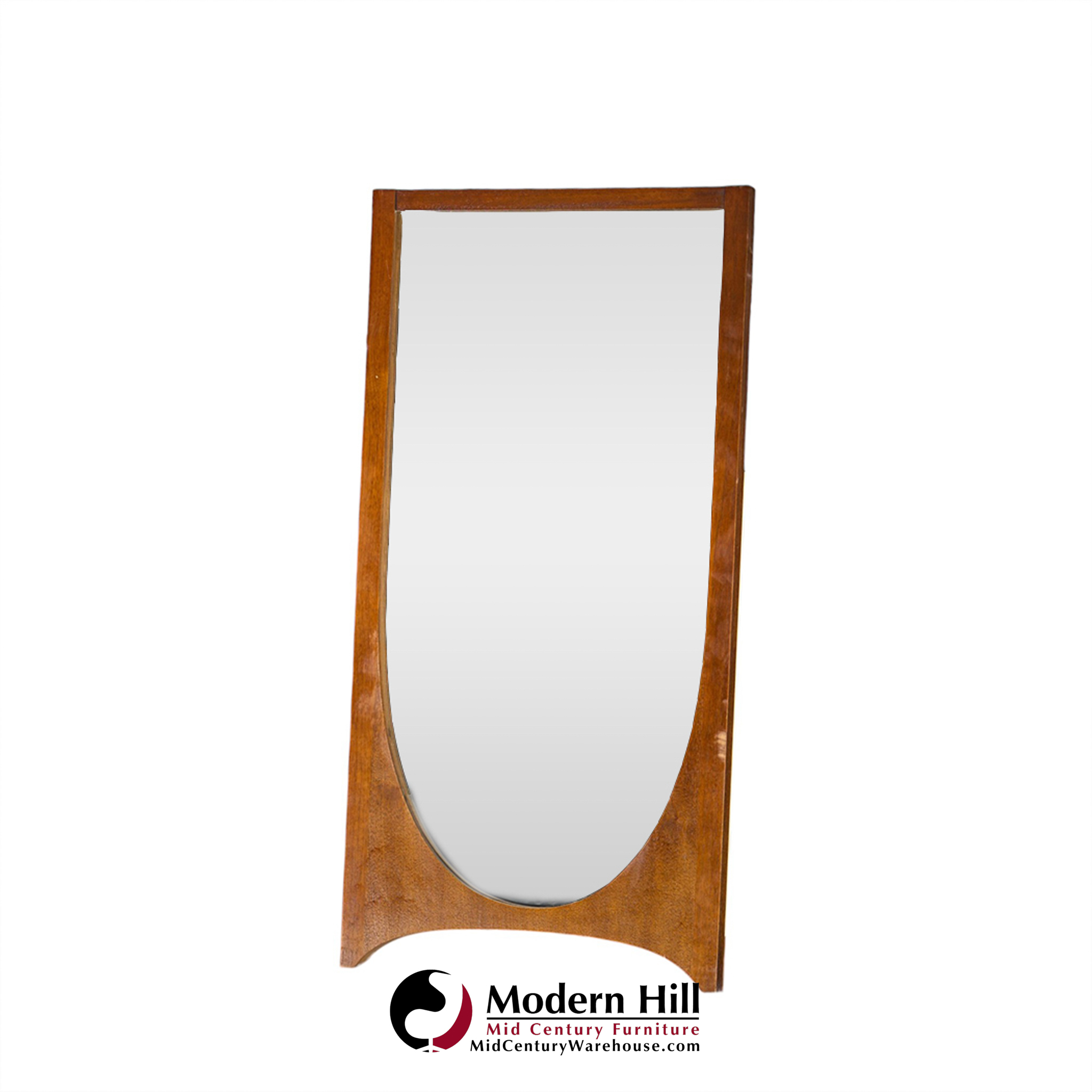 broyhill brasilia mid century walnut mirror