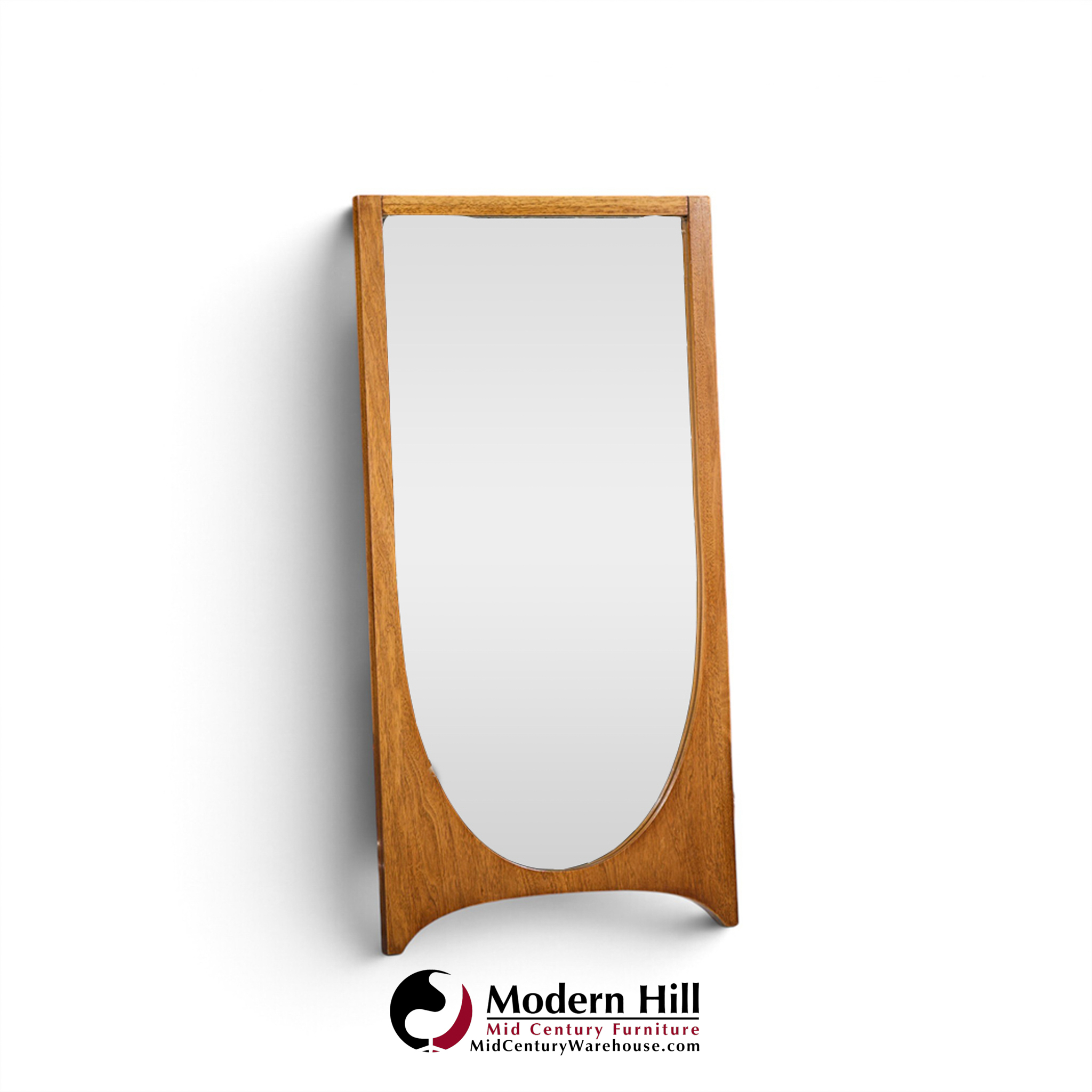 broyhill brasilia mid century walnut mirror
