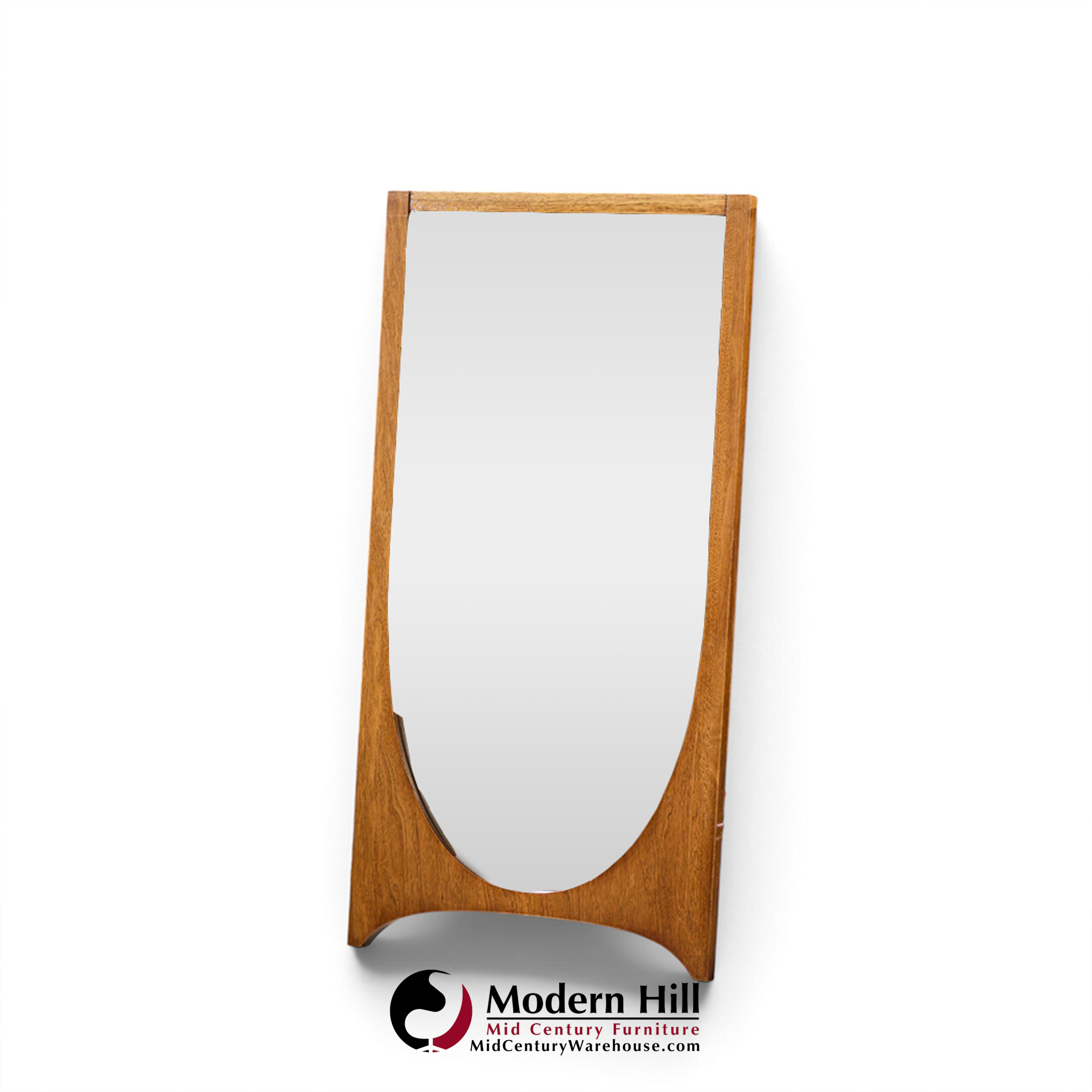 broyhill brasilia mid century walnut mirror